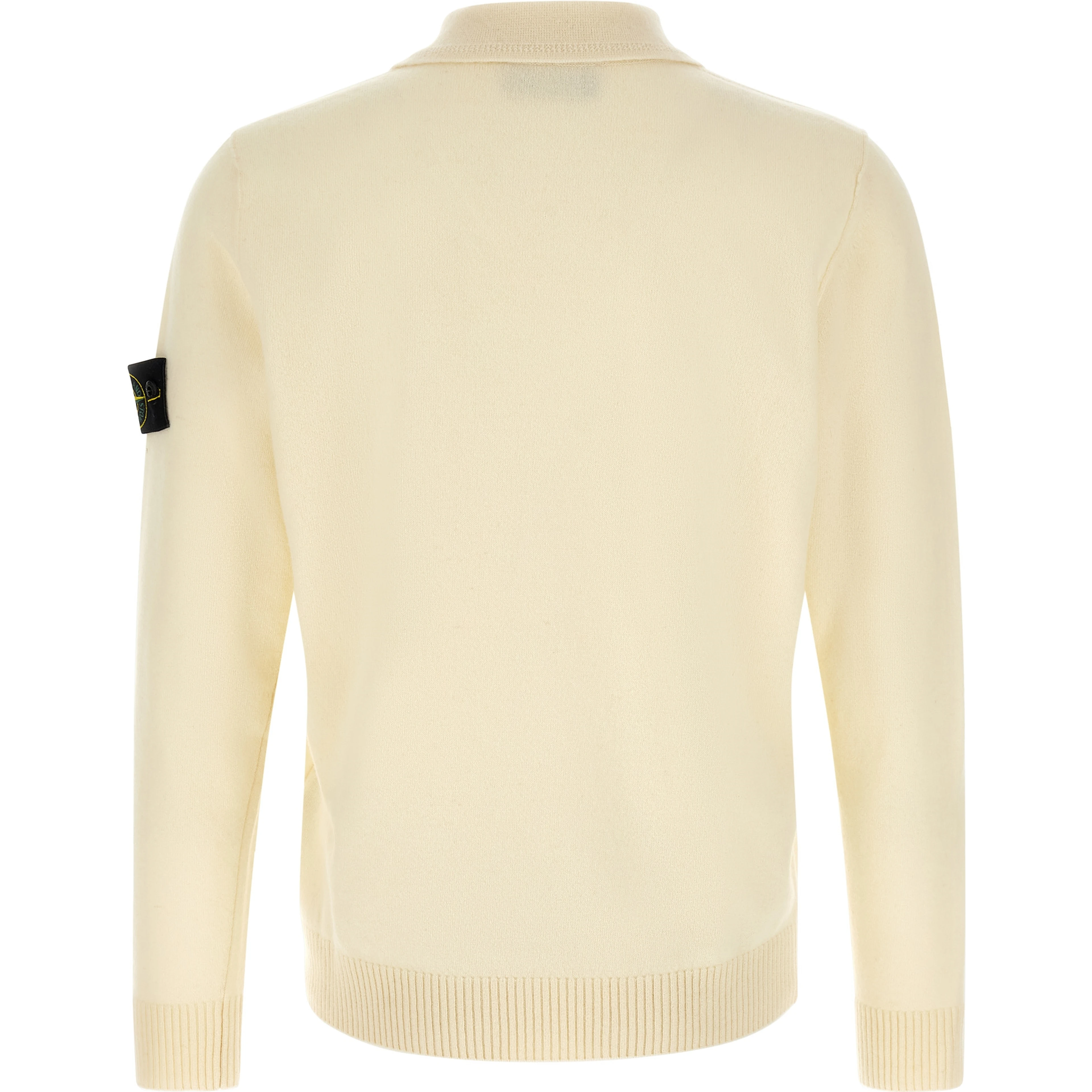 White Virgin Wool Cardigan