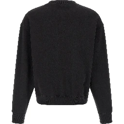 Black Cotton Sweatshirt