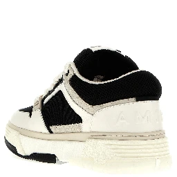 Bicolor Leather Low Top Sneakers