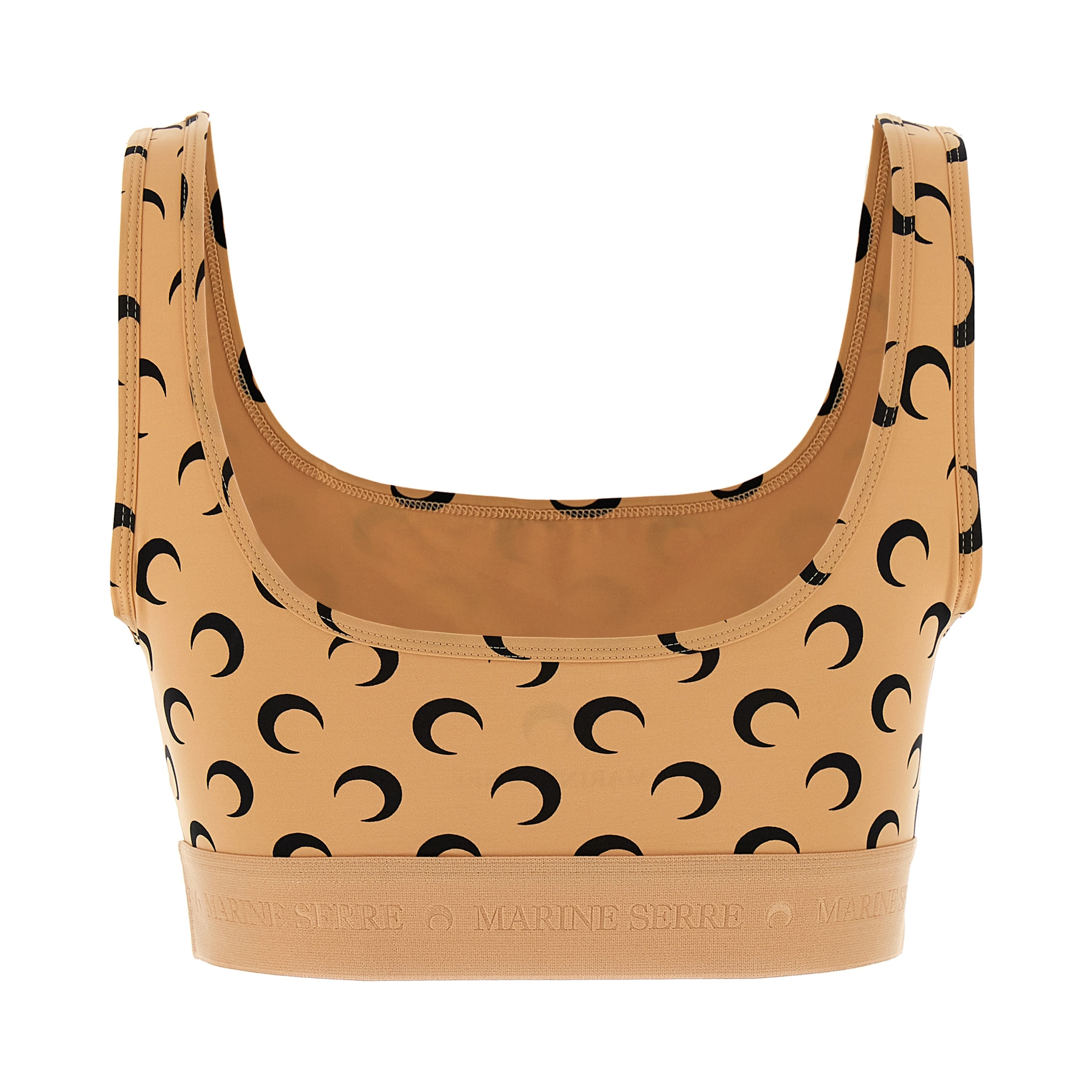 Beige Polyamide Sport Bra