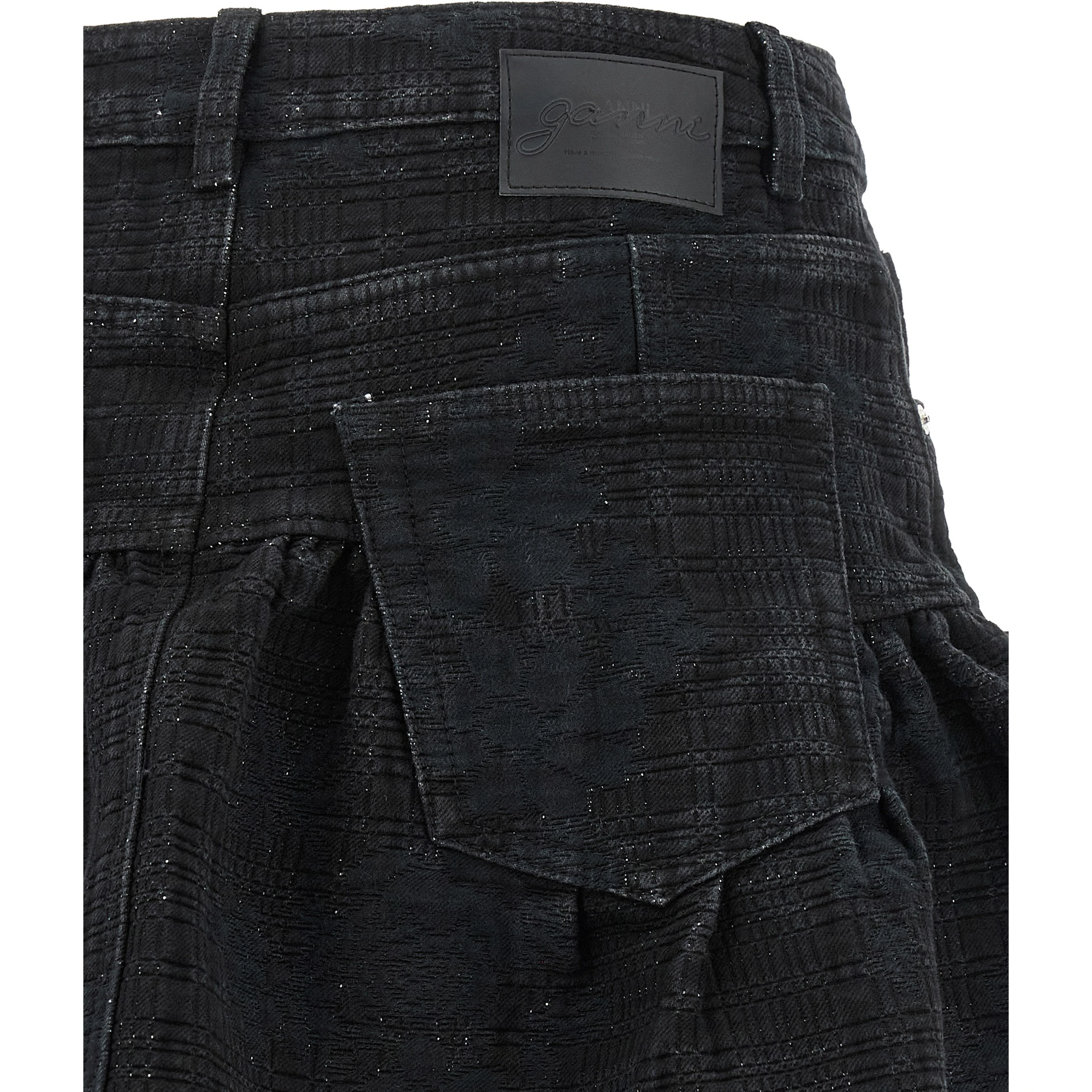Black Cotton Long Skirt