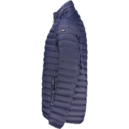 Blu Poliammide Men's Jacket