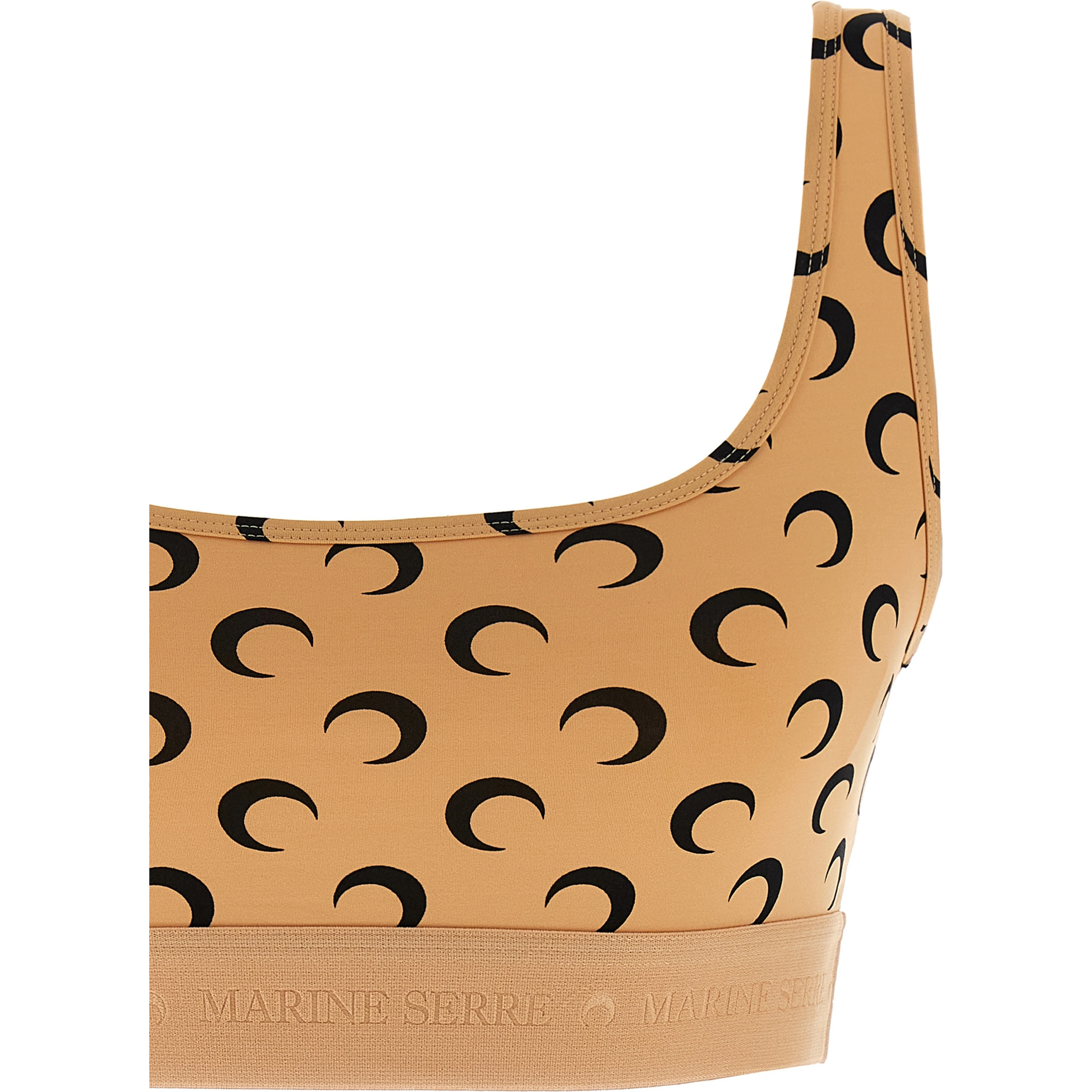 Beige Polyamide Sport Bra