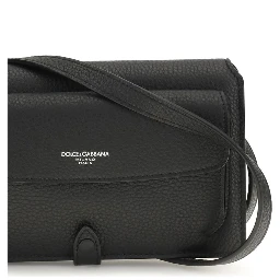 Black Calf Leather Bos Taurus Shoulder Bag