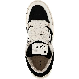 Bicolor Leather Low Top Sneakers