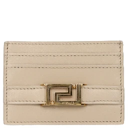 Beige Leather Cardholder