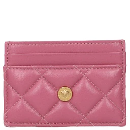 Pink Leather Cardholder