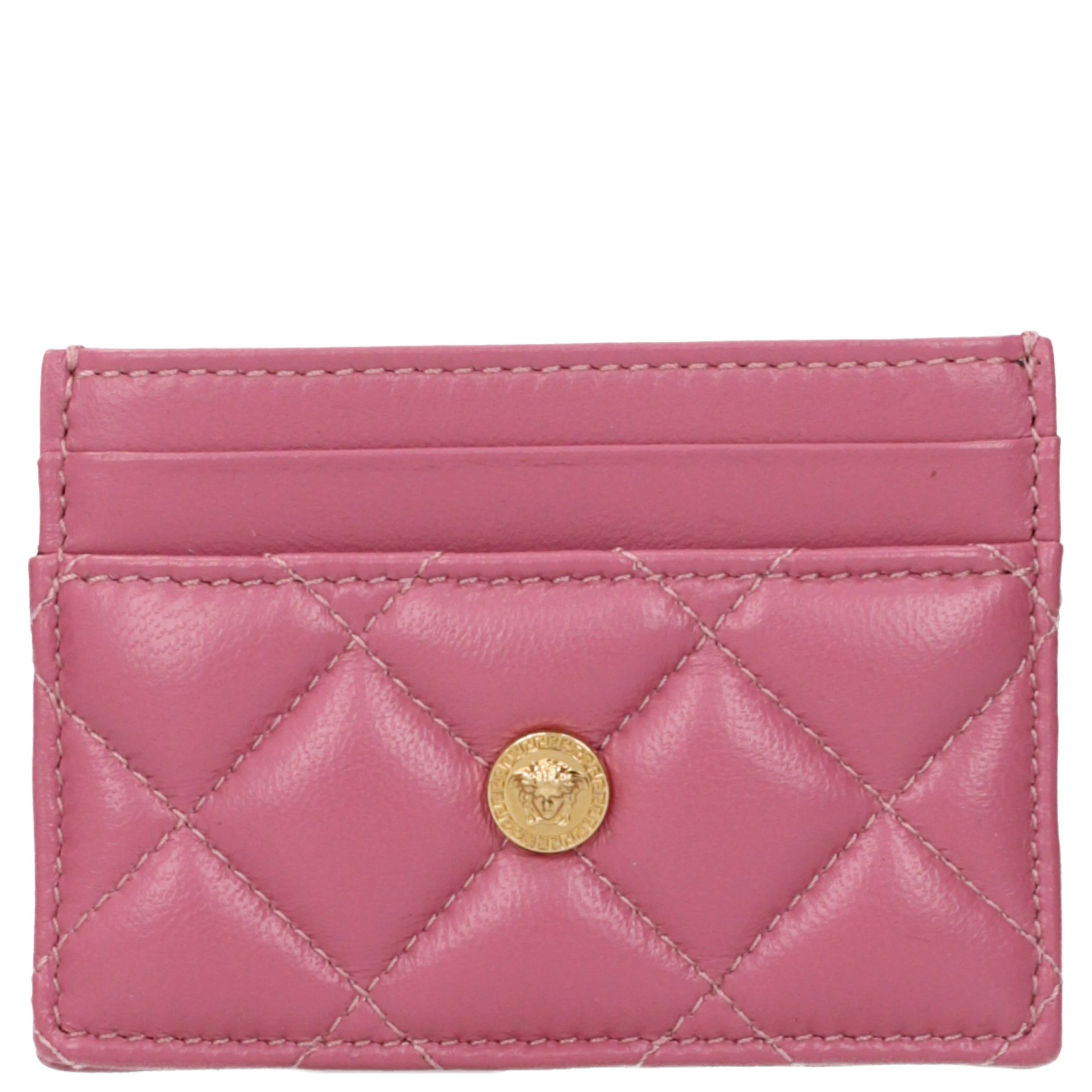 Pink Leather Cardholder