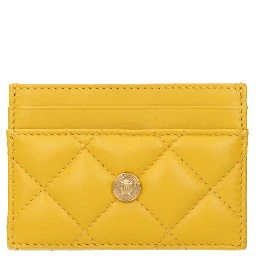 Yellow Leather Cardholder
