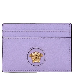 Purple Leather Cardholder