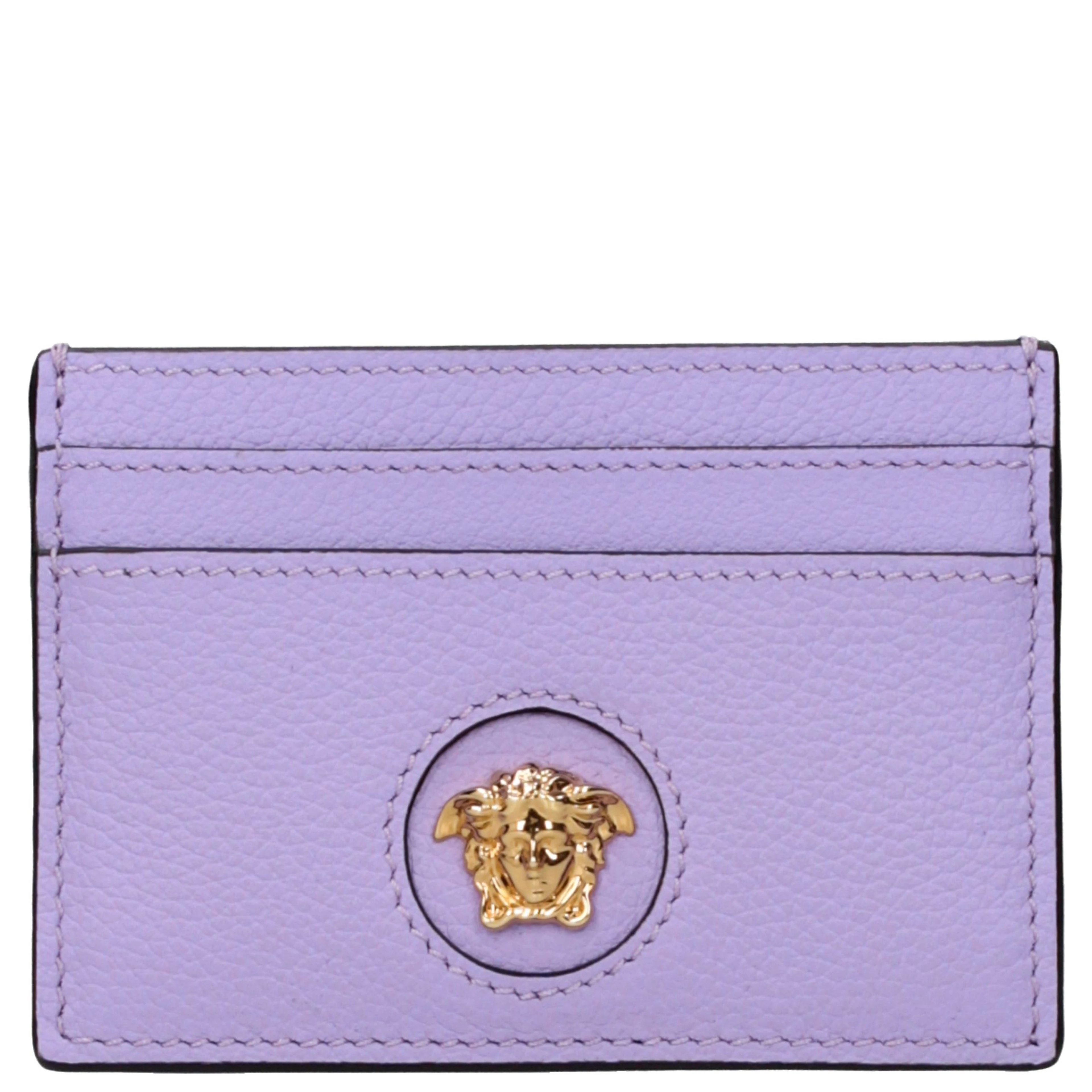 Purple Leather Cardholder