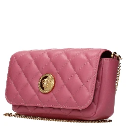 Pink Leather Crossbody Bag