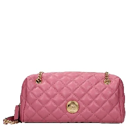 Pink Leather Shoulder Bag