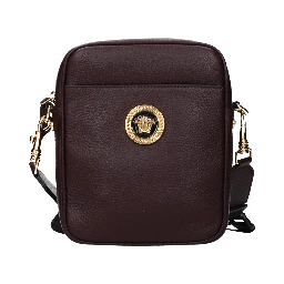 Purple Leather Crossbody Bag
