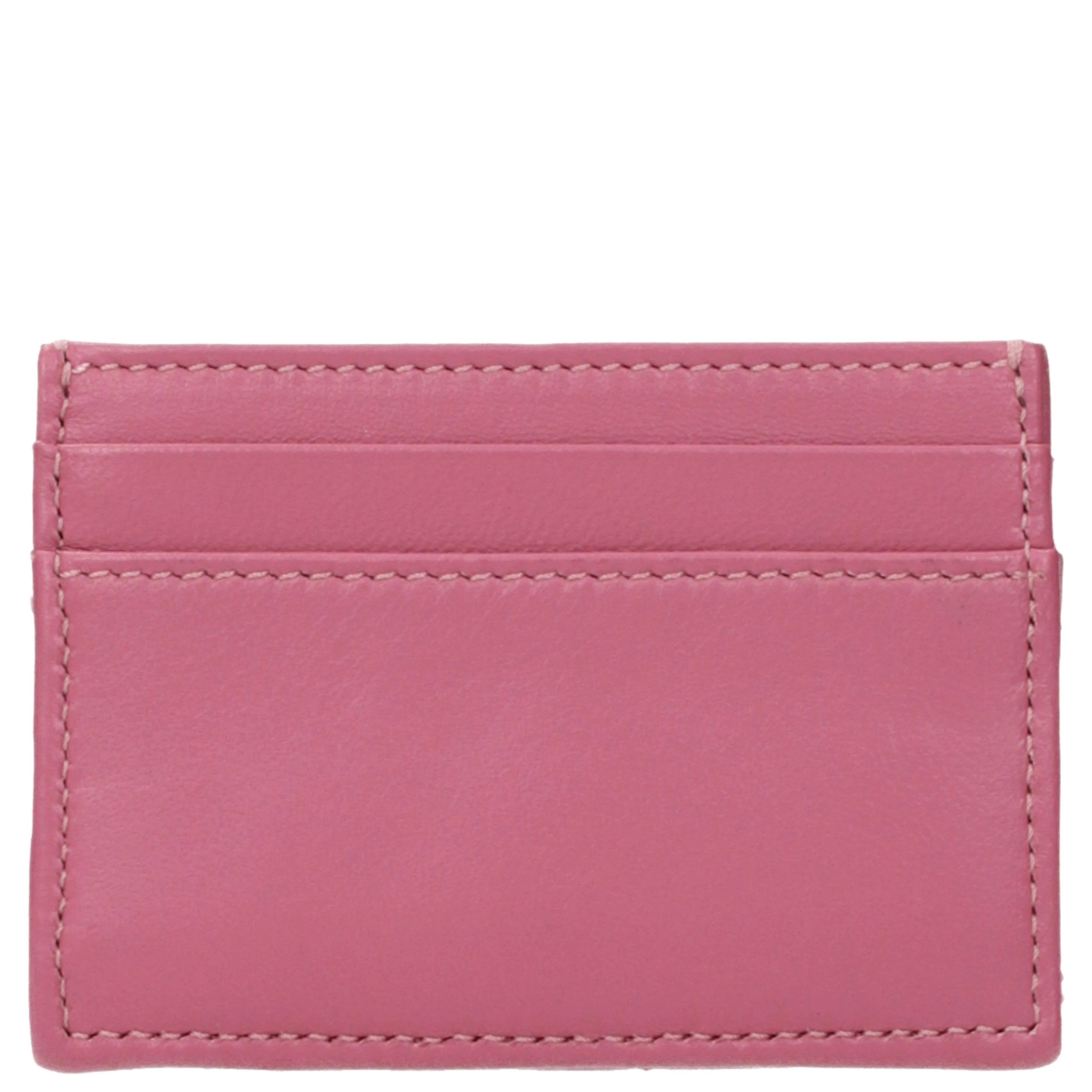 Pink Leather Cardholder