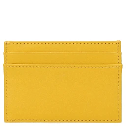 Yellow Leather Cardholder