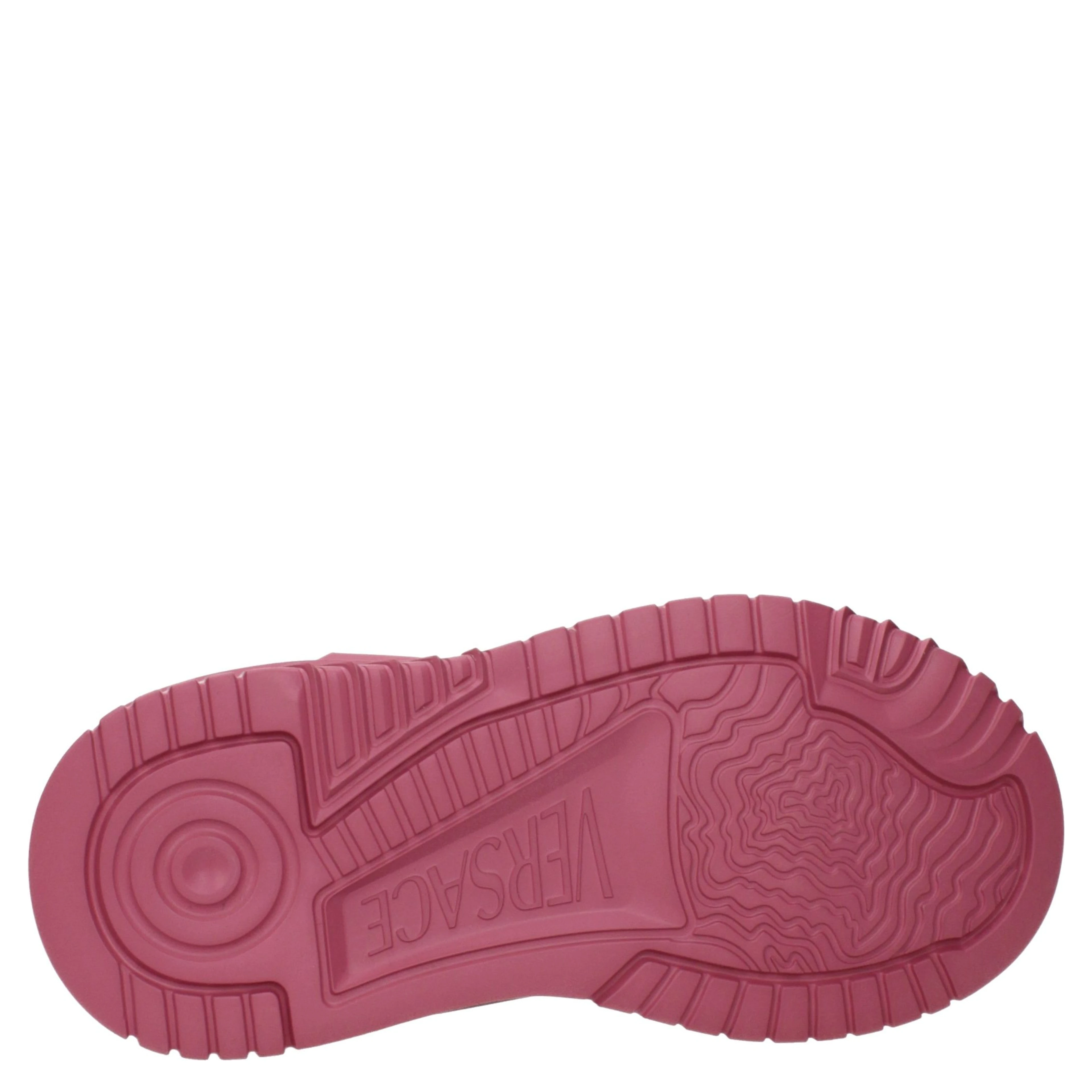 Pink Leather Chunky Sneakers
