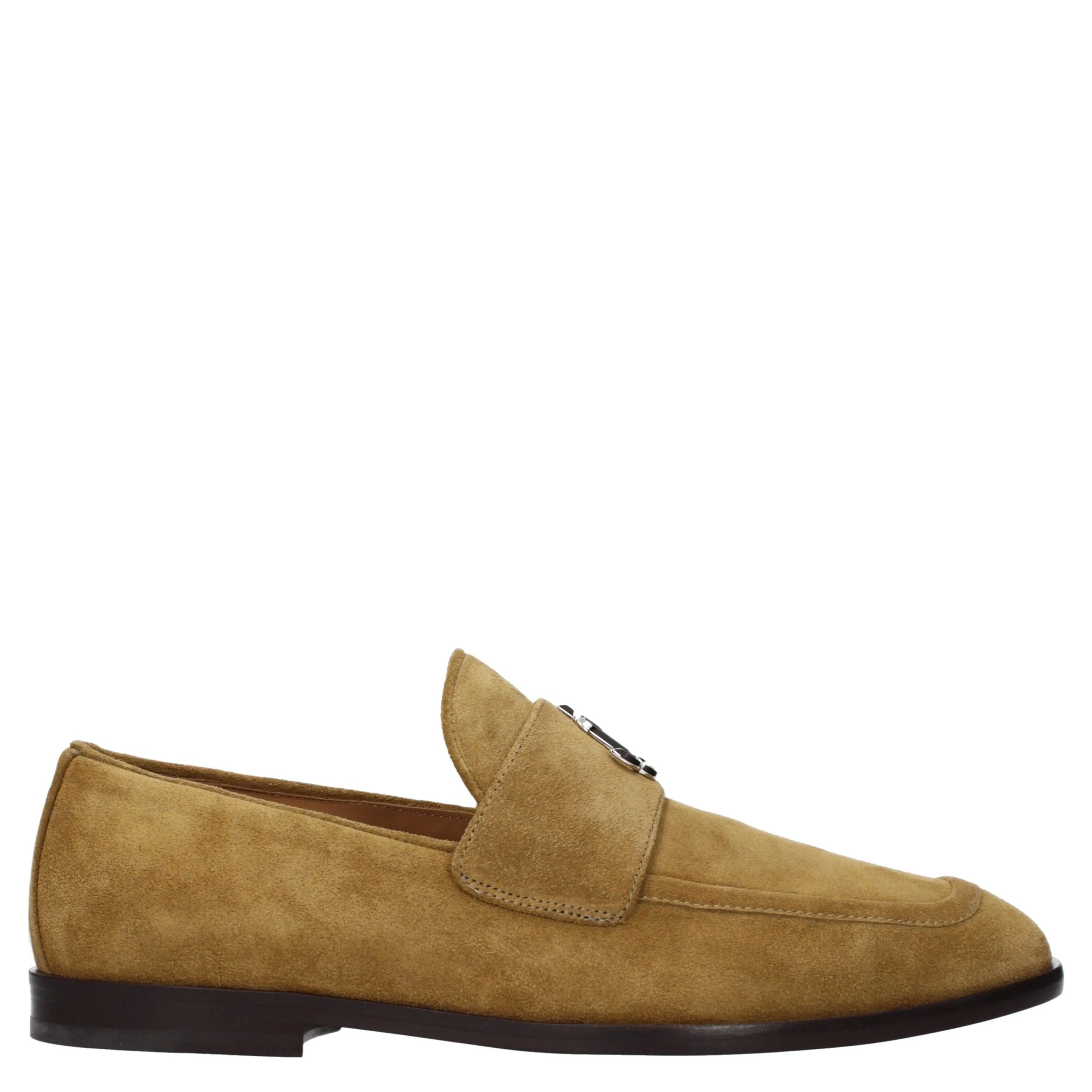 Brown Leather Slip-On Loafers