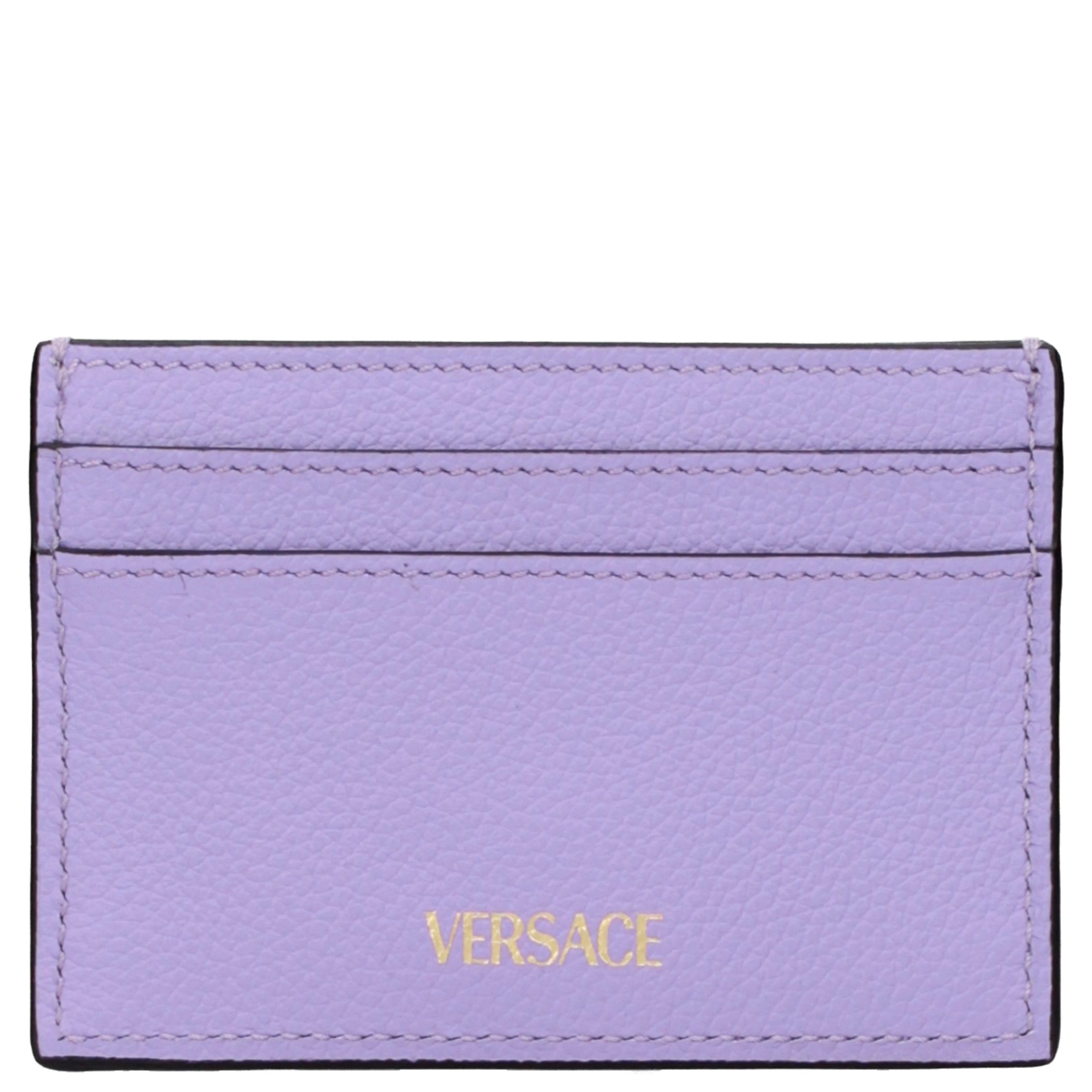 Purple Leather Cardholder