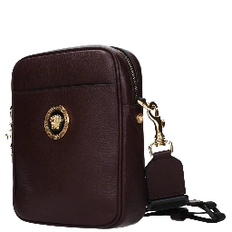 Purple Leather Crossbody Bag