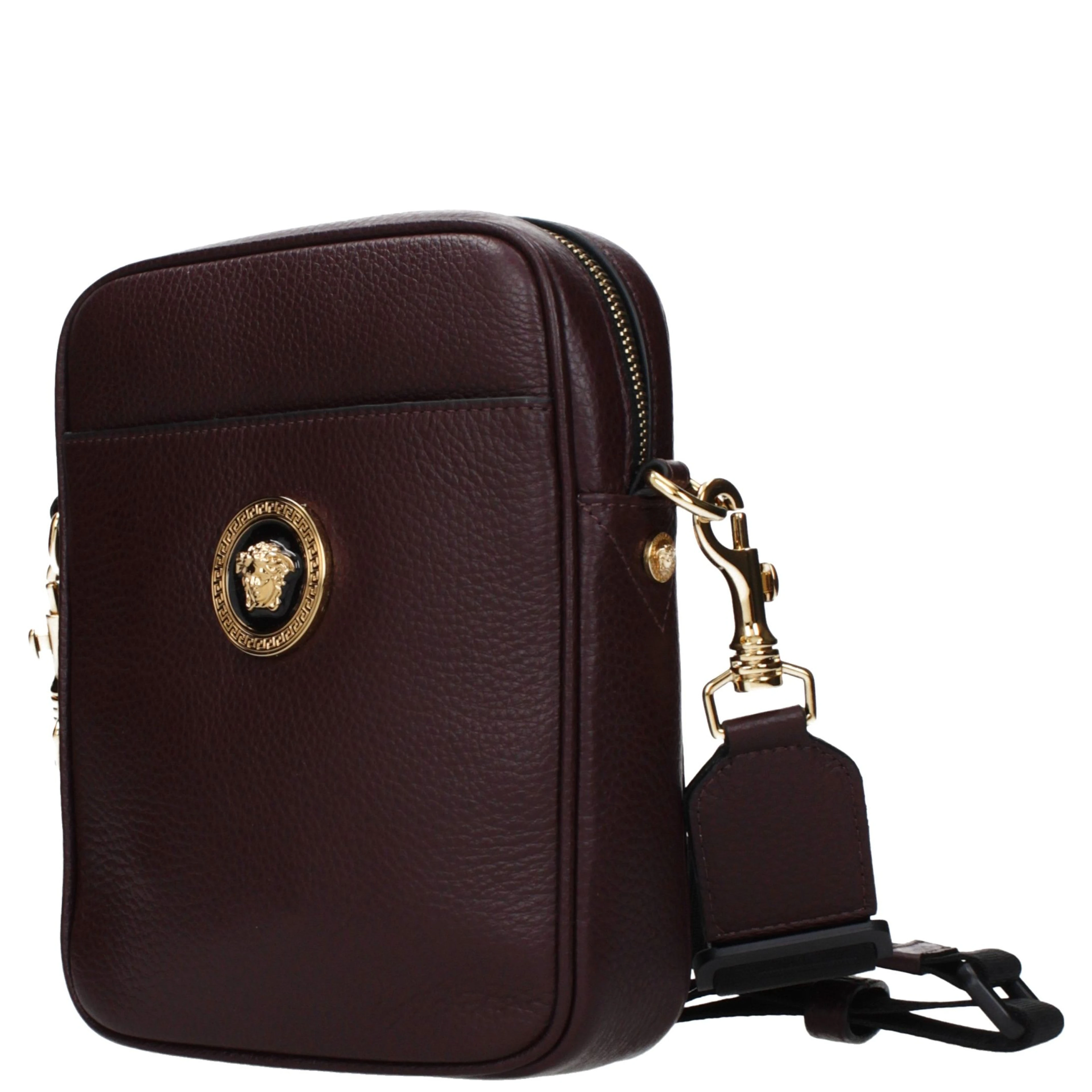 Purple Leather Crossbody Bag
