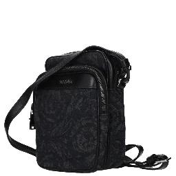 Black Fabric Crossbody Bag