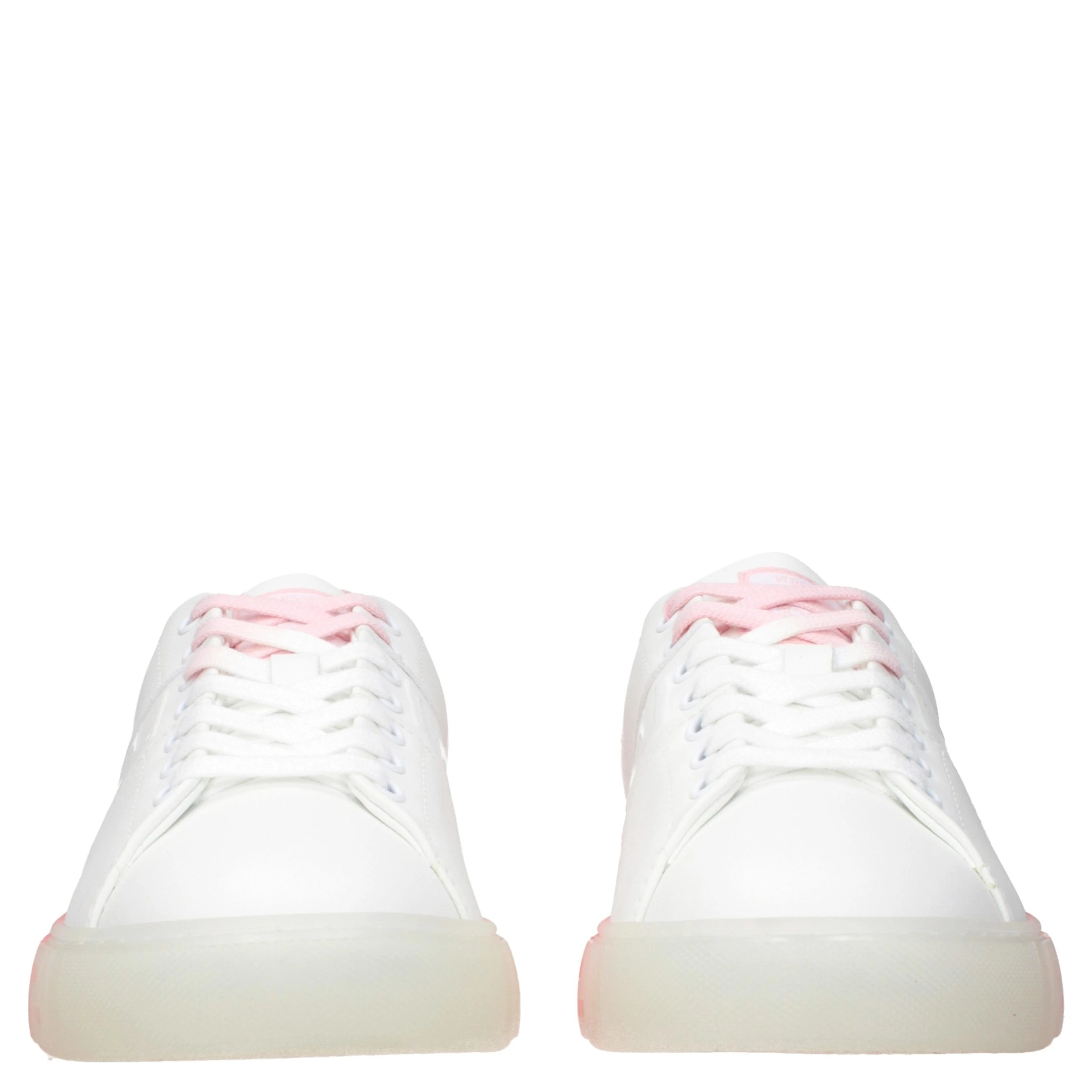 White Leather Low Top Sneakers