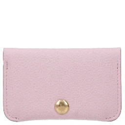 Pink Leather Cardholder