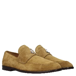 Brown Leather Slip-On Loafers