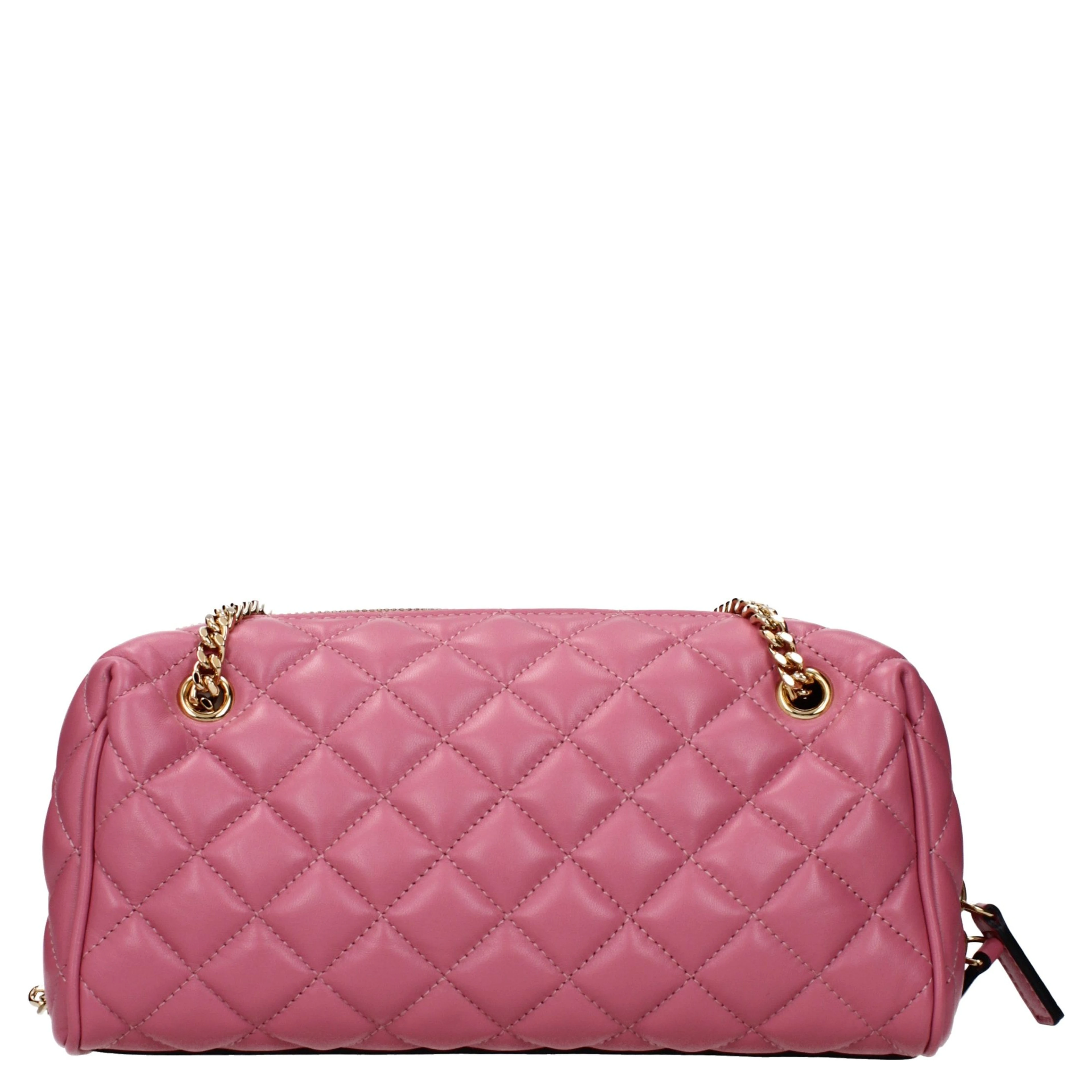 Pink Leather Shoulder Bag