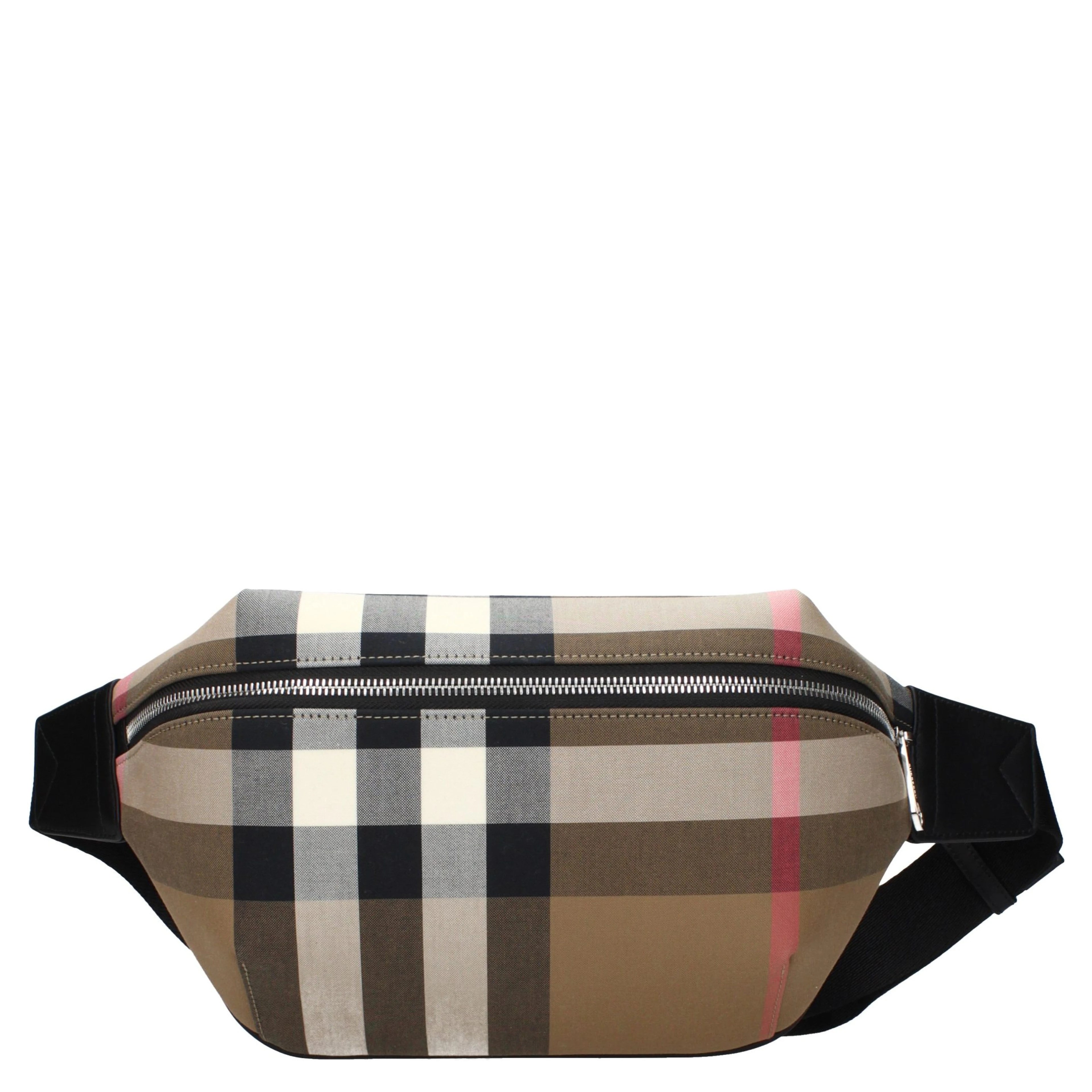 Beige Fabric Backpack