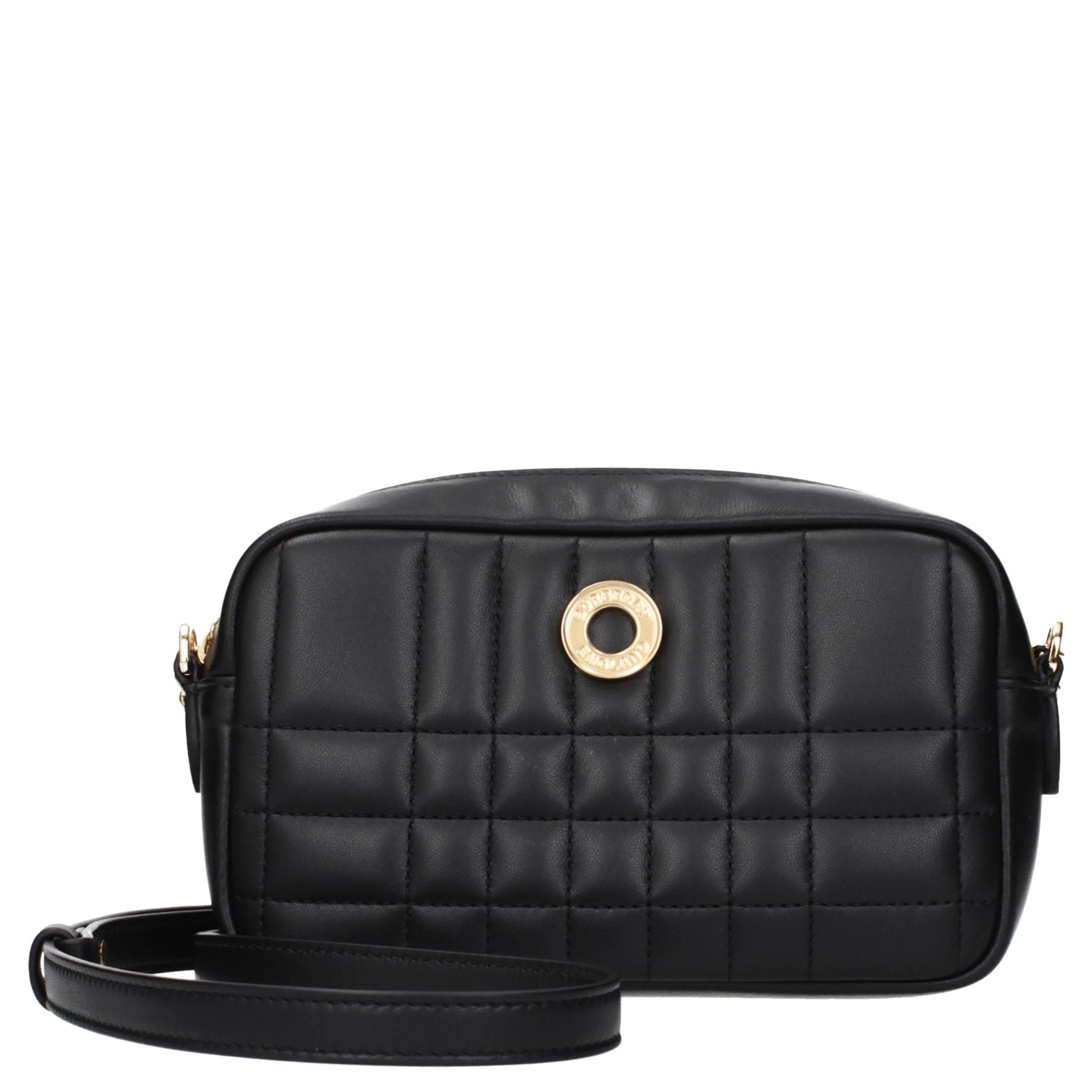 Black Leather Crossbody Bag