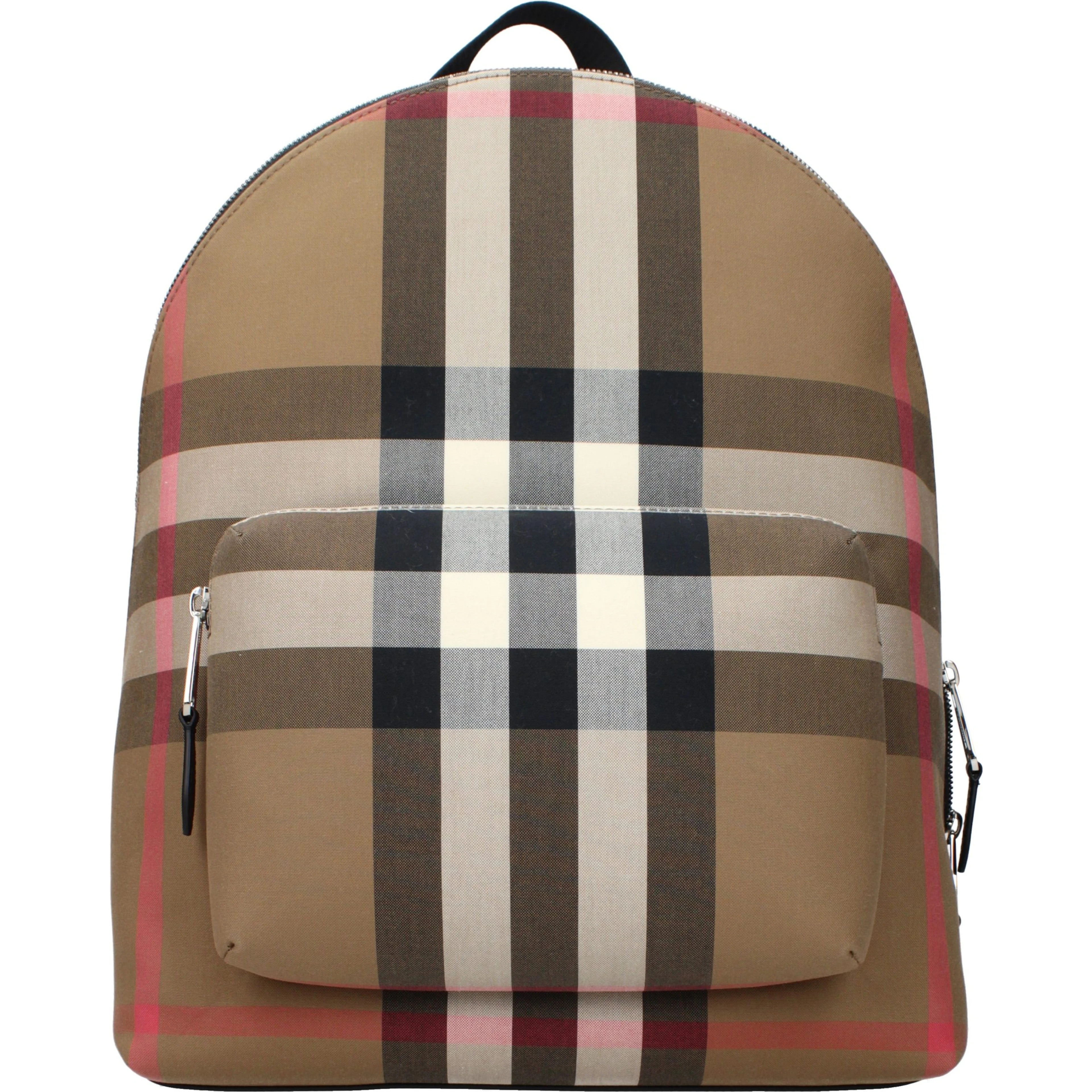 Beige Fabric Backpack