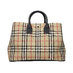 Beige Fabric Handbag