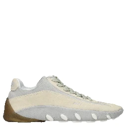 Beige Leather Sneakers