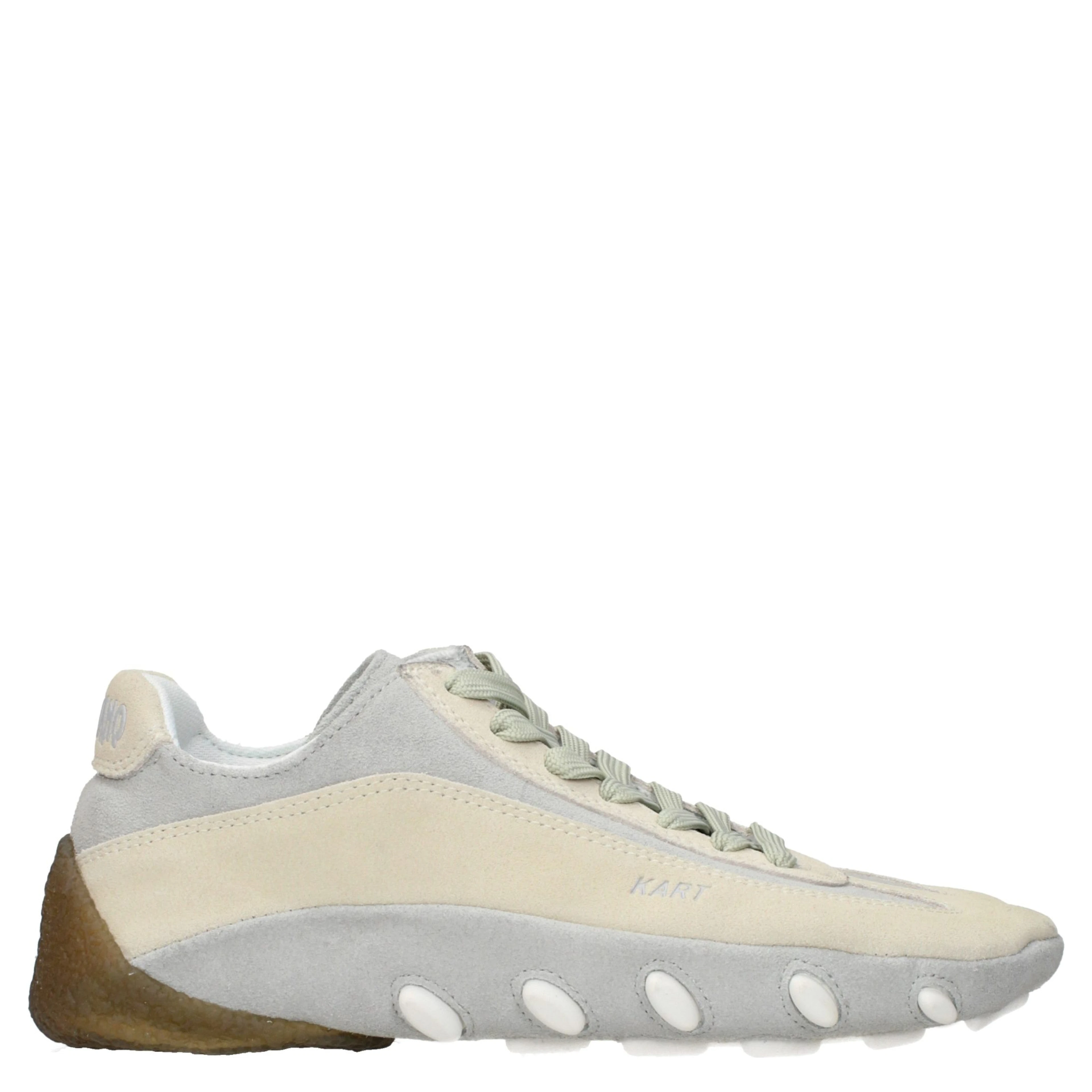 Beige Leather Sneakers