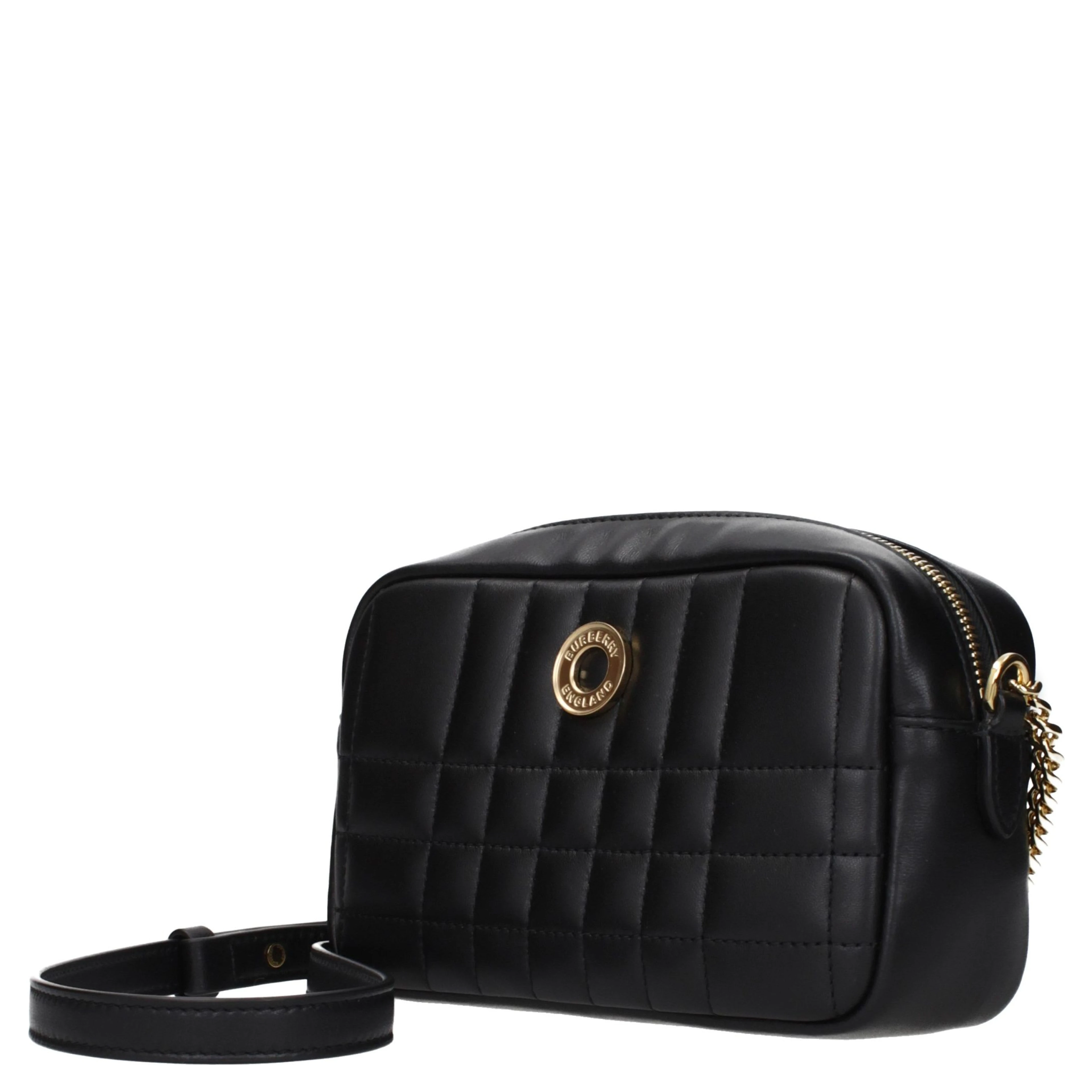 Black Leather Crossbody Bag