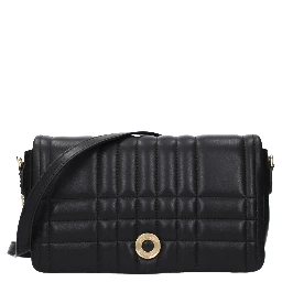Black Leather Crossbody Bag