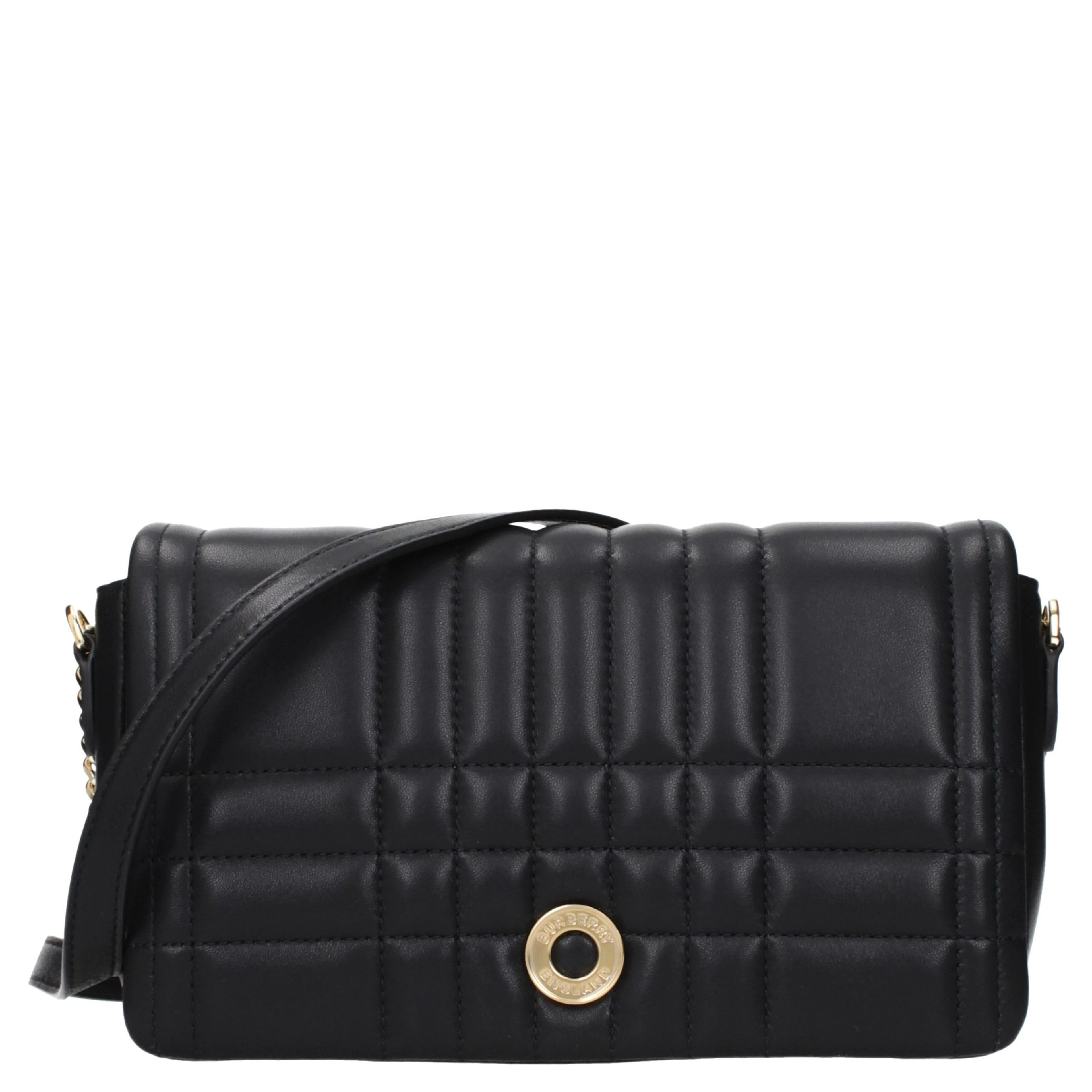 Black Leather Crossbody Bag