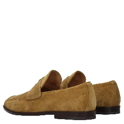 Brown Leather Slip-On Loafers