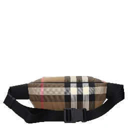 Beige Fabric Backpack