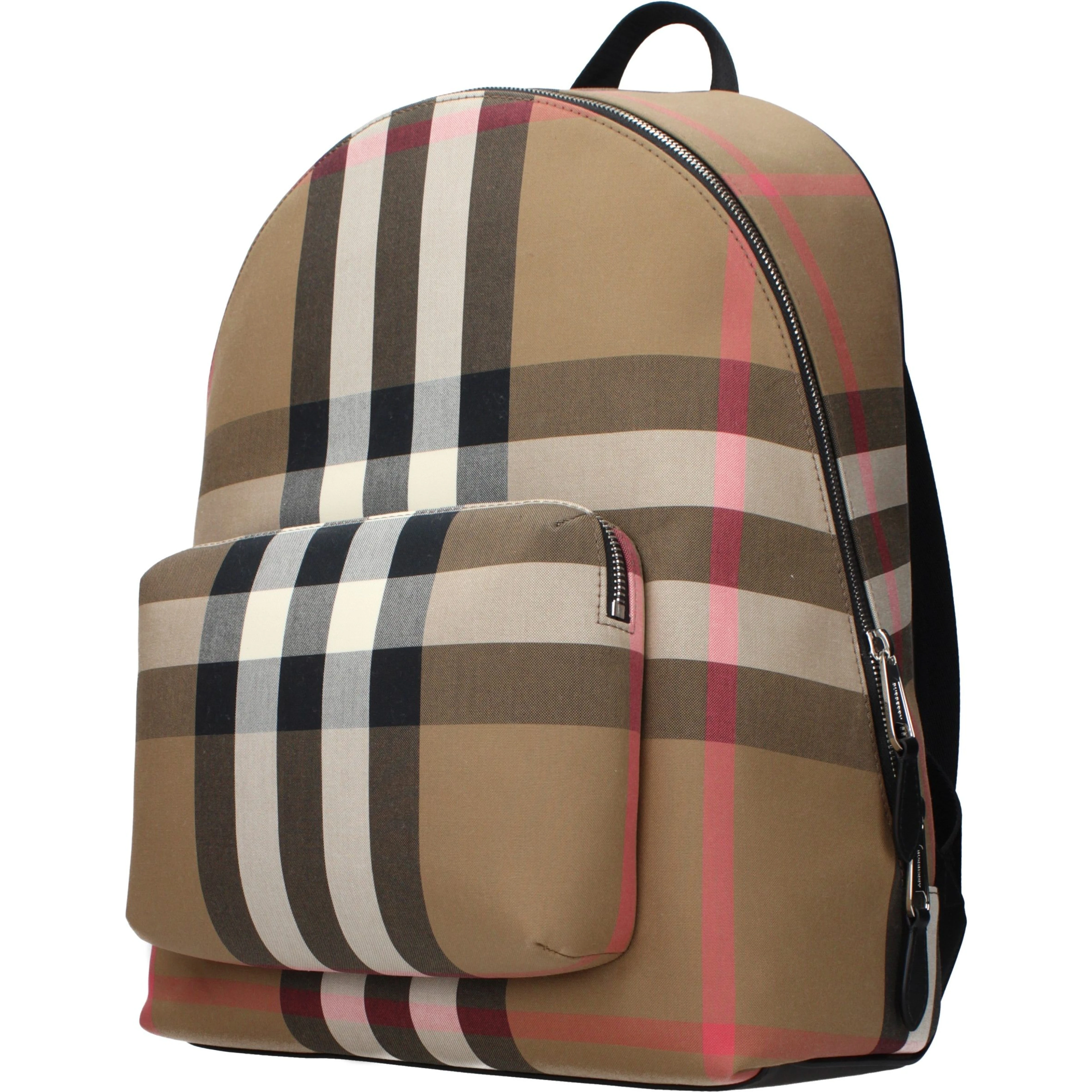 Beige Fabric Backpack