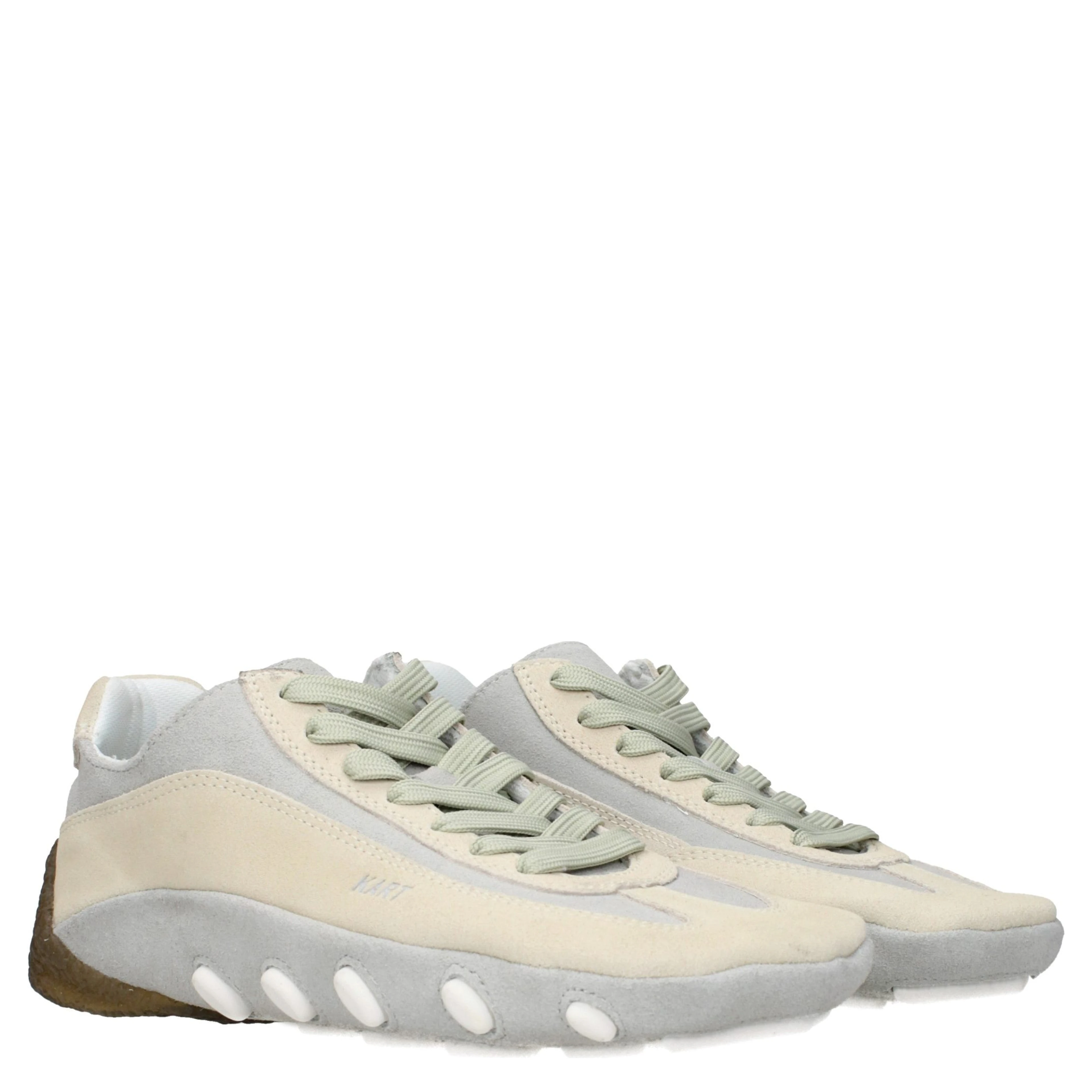 Beige Leather Sneakers