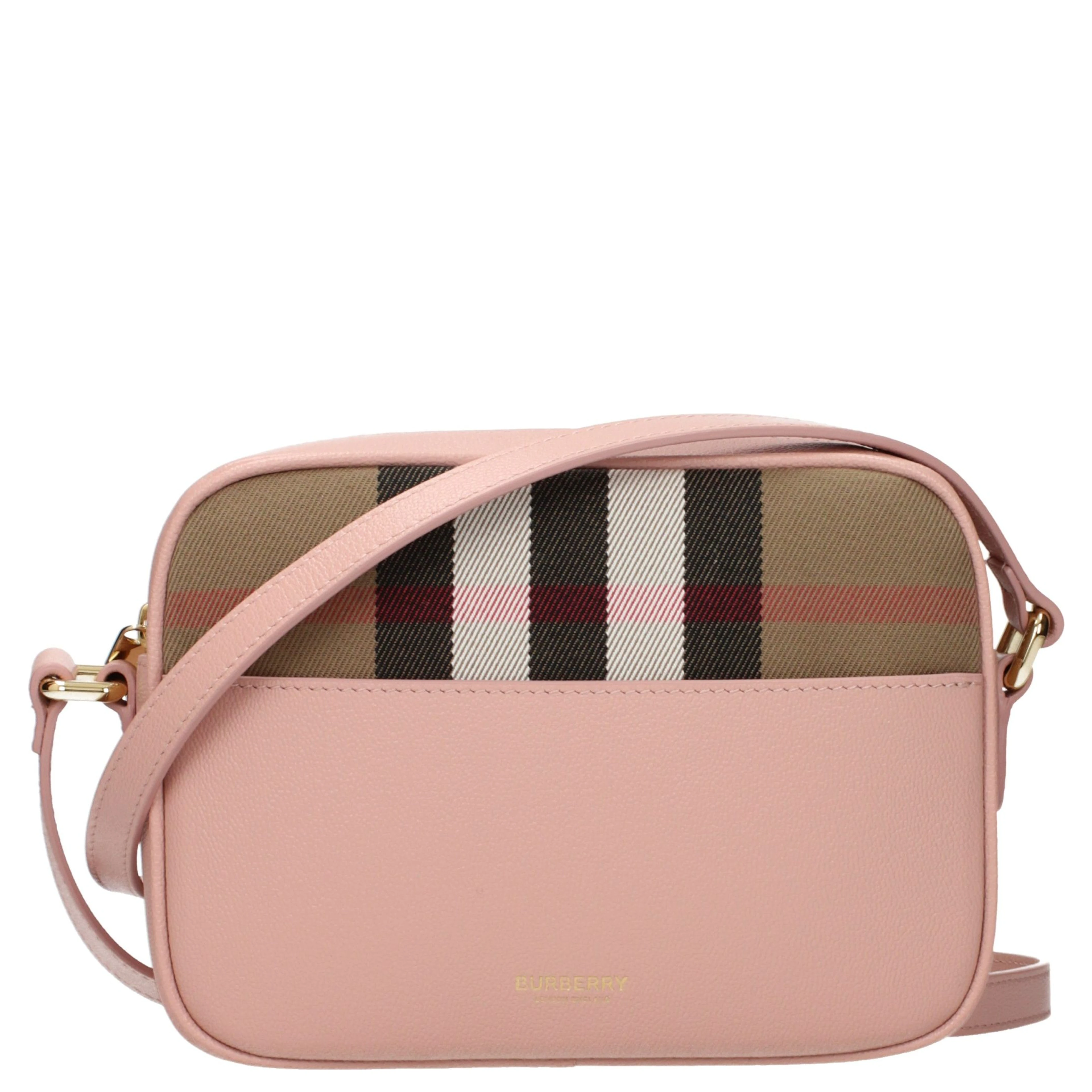 Pink Leather Crossbody Bag