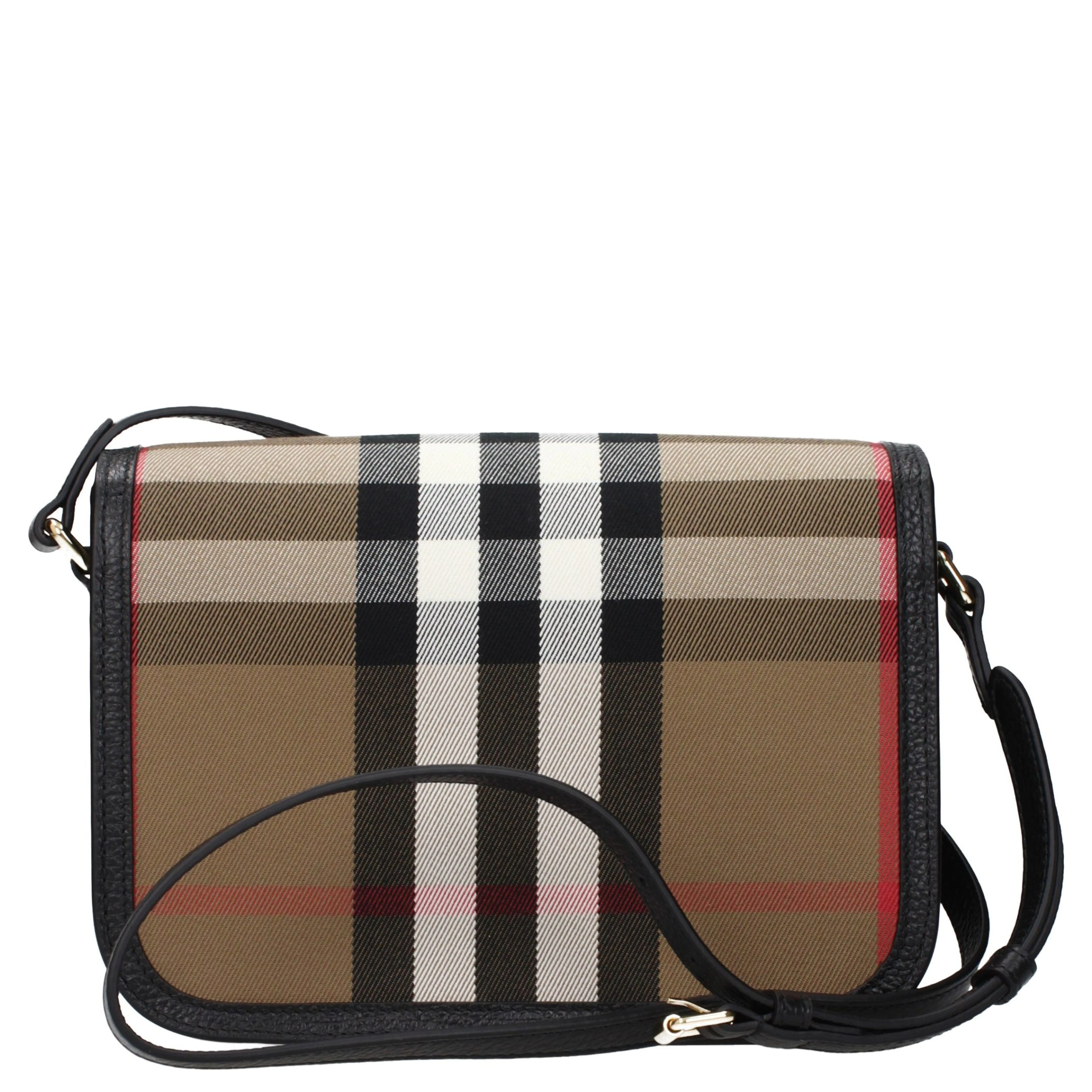 Brown Fabric Crossbody Bag