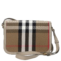 Brown Fabric Crossbody Bag