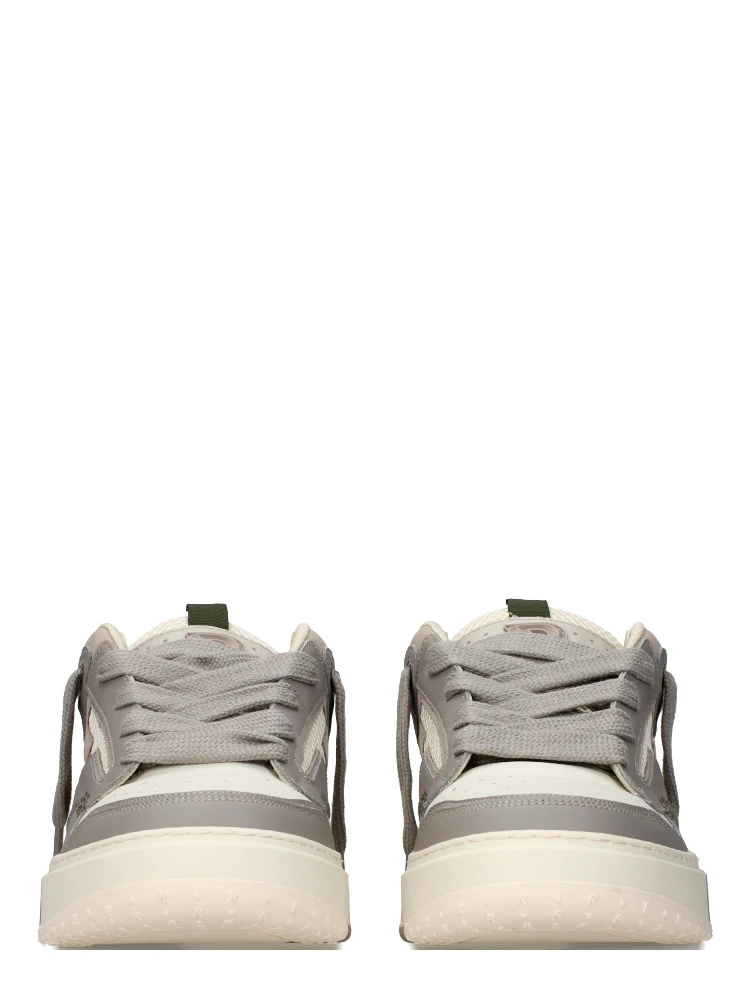 White Leather Chunky Sneakers alternative