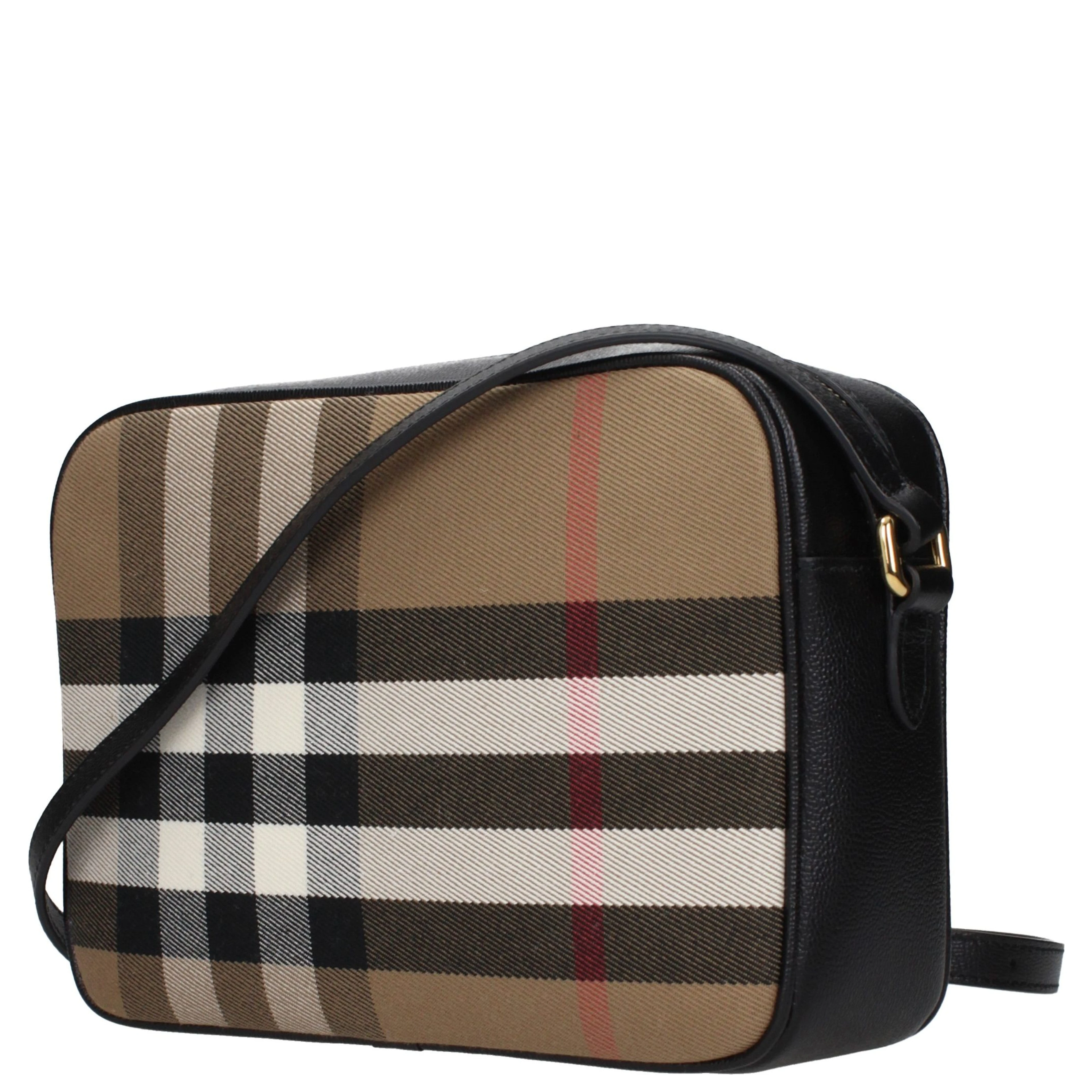 Beige Fabric Crossbody Bag