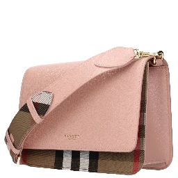 Pink Leather Crossbody Bag
