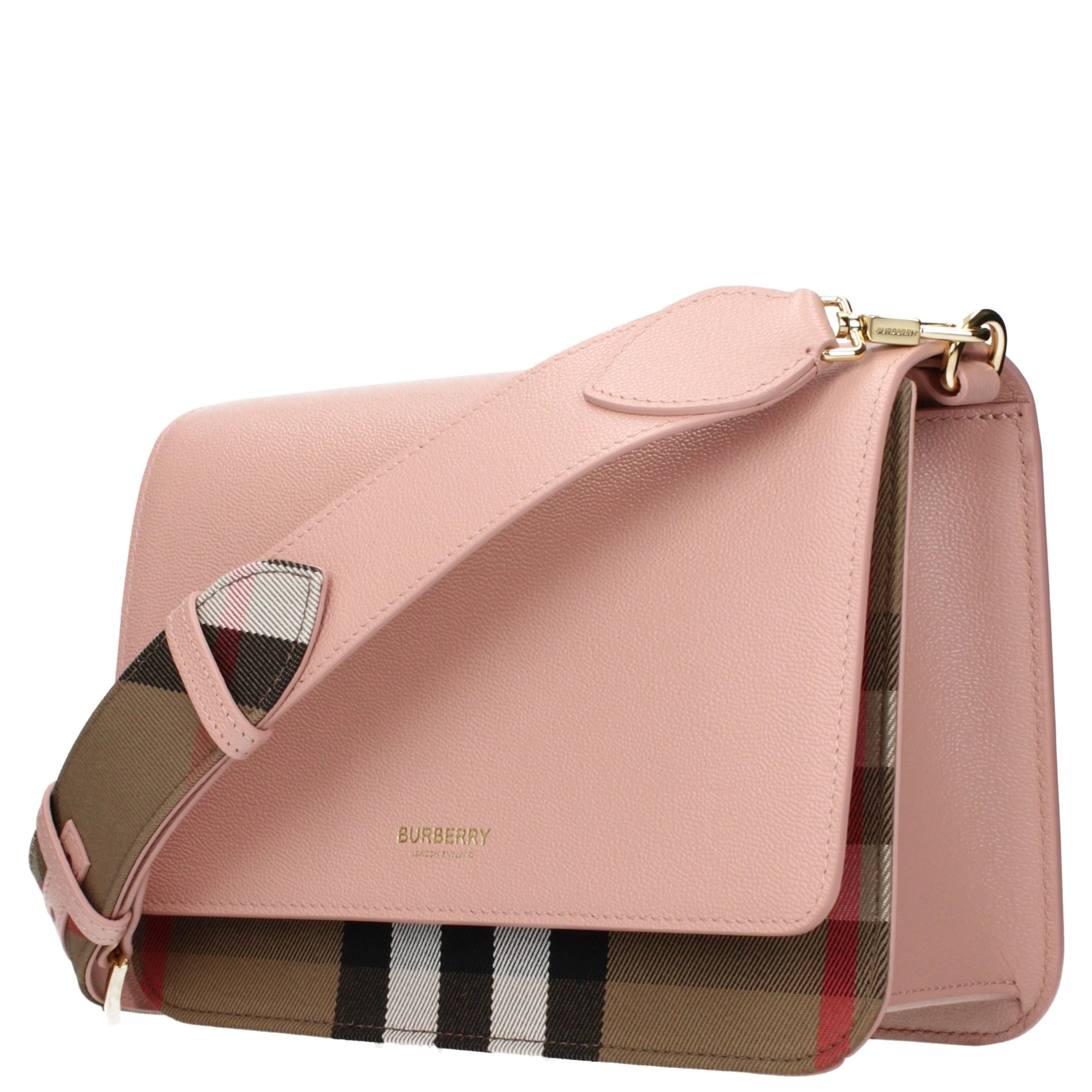 Pink Leather Crossbody Bag
